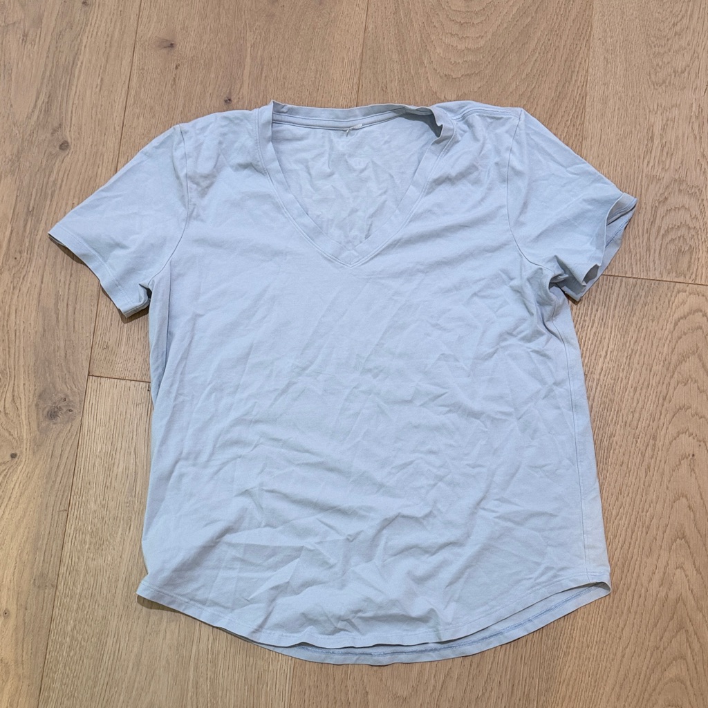 Lululemon Athletica Light Blue V-Neck Tee